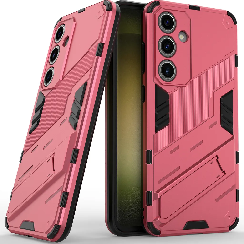 Cover Samsung S24 FE Rosa Shockproof | Hybrid TPU/PC con Kickstand Integrato