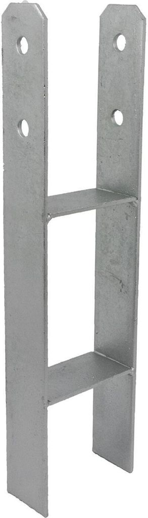GeZu Impex H-Anker 91 x 400 mm Pfostenträger Pfostenschuh Pfostenanker H-Form