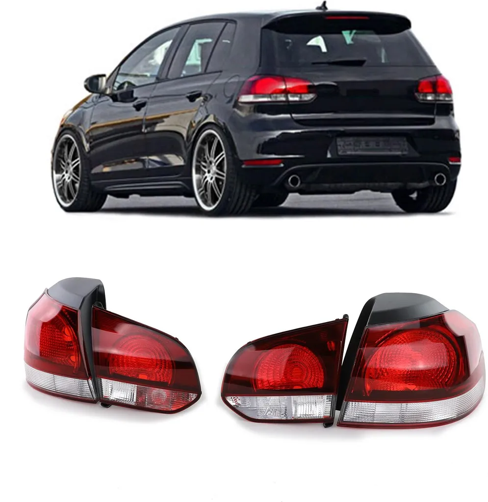Feux arrière Rouge Cerise Smoke pour VW Golf 6 VI Limousine 2008+