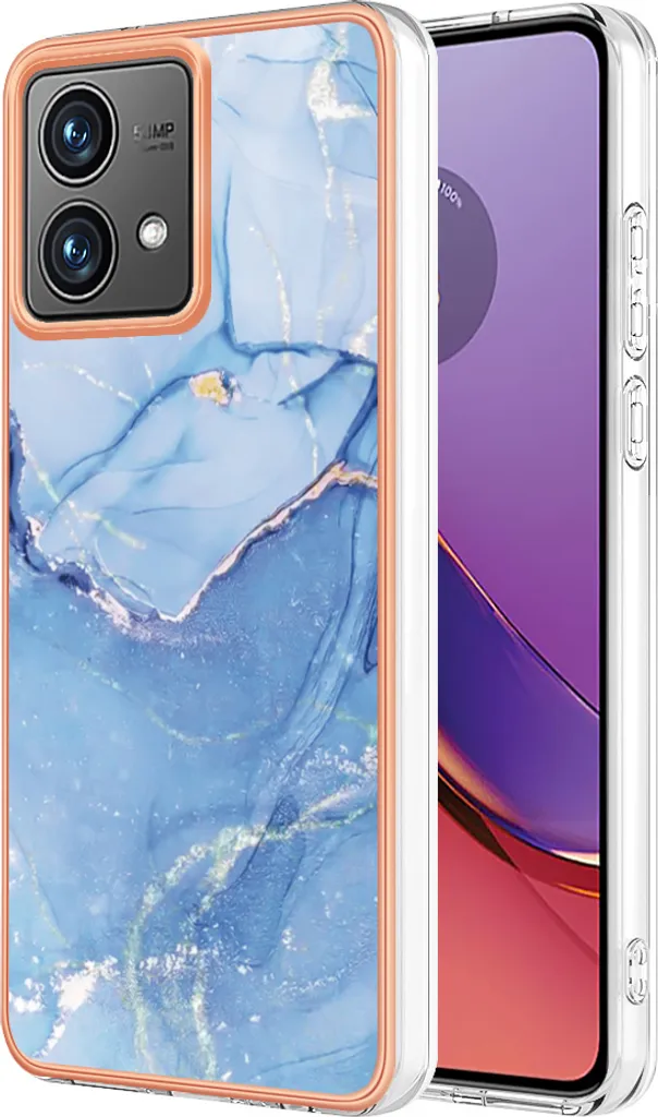 Custodia Motorola Moto G84 5G Azzurra: Cover Silicone TPU Antiurto