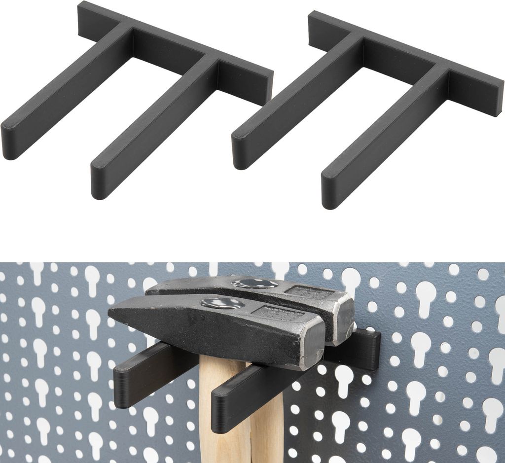 2x Hammer Halterung für Küpper Lochwand Werkzeugwand Halter Hammerhalter Werkzeughalter
