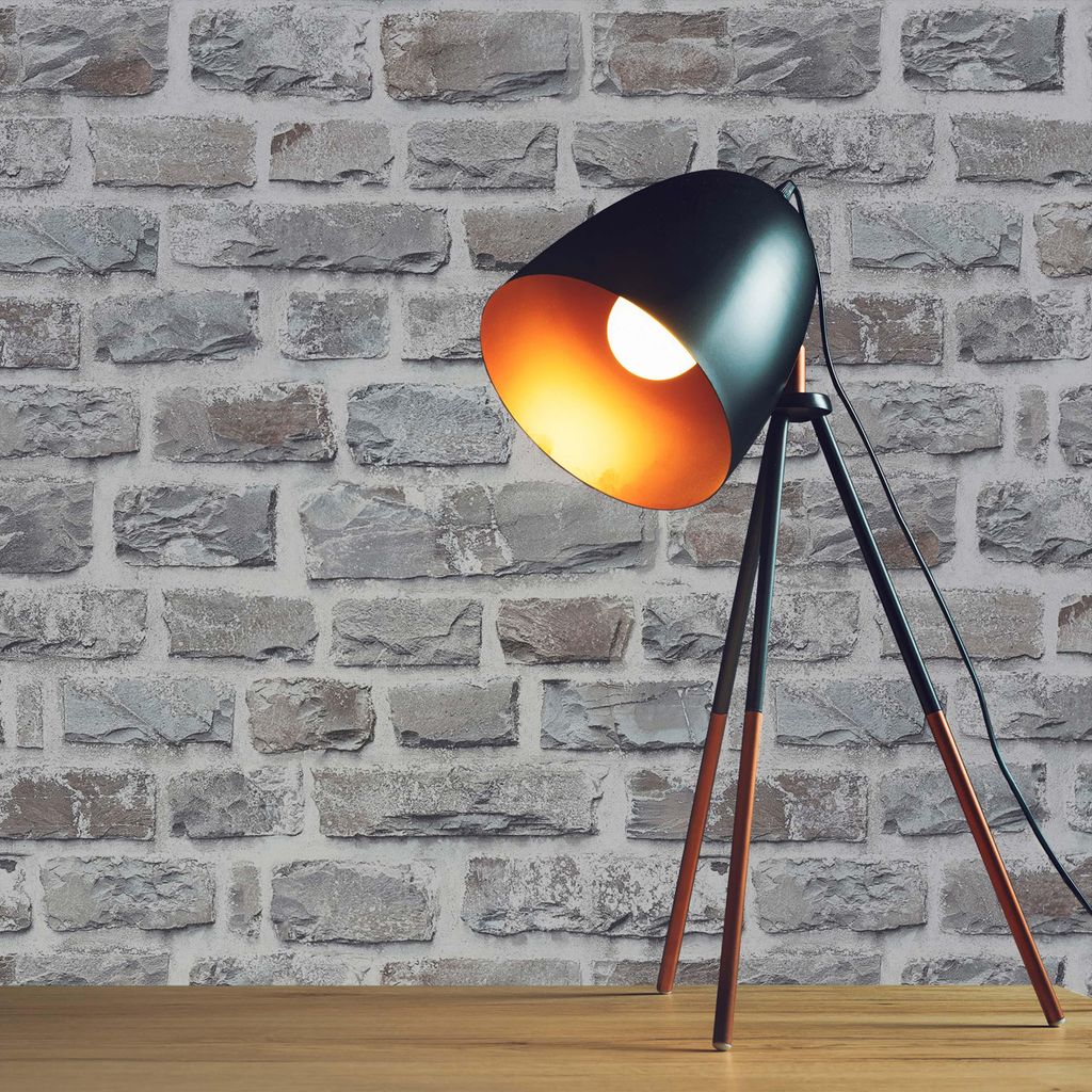 TADESSI Tapete Steinoptik Tilo M1-No.161 Vliestapete Grau Steintapete Steinwand Wohnzimmer Schlafzimmer Küche