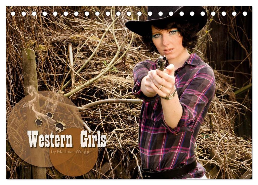 Western Girls (Tischkalender 2027 DIN A5 quer), CALVENDO Monatskalender