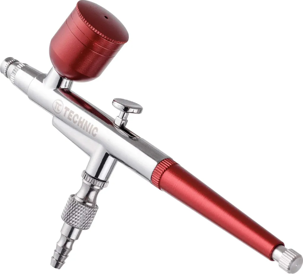 Aérographe avec buse rouge 0,4 mm et réservoir interchangeable 7cc - 4