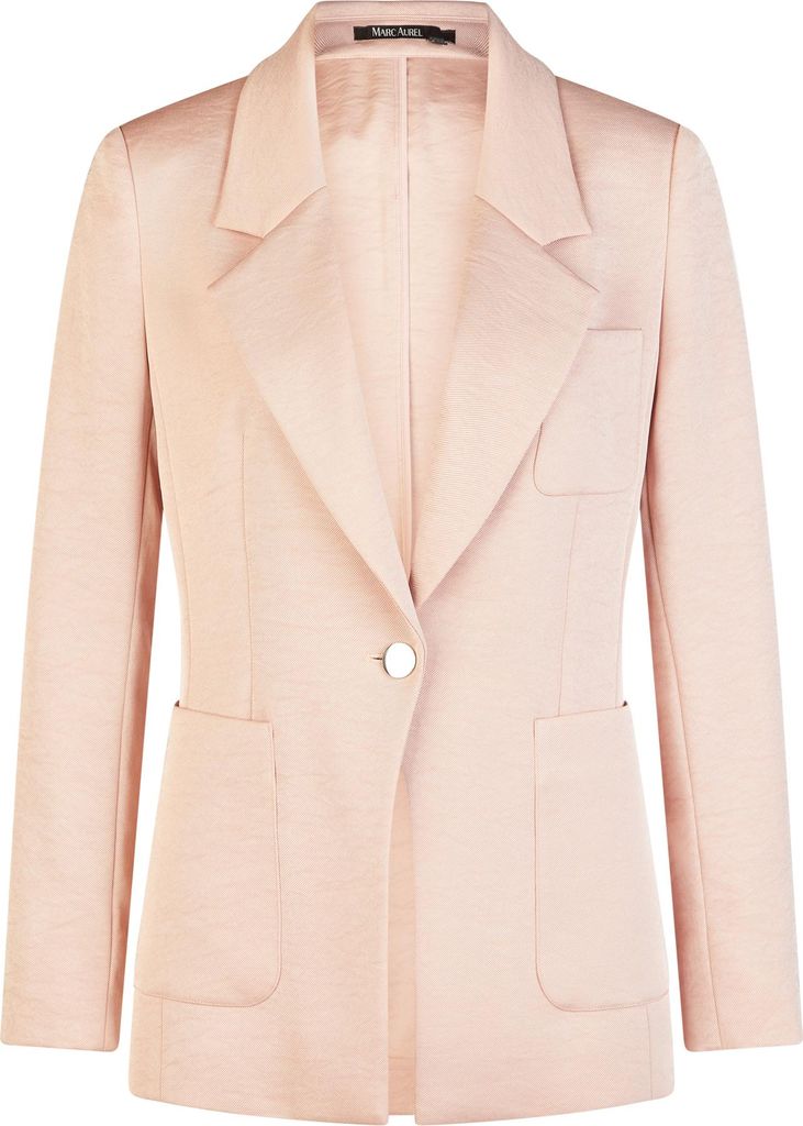 Marc Aurel Blazer aus schimmerndem Twill beige melange 40
