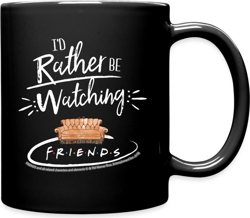 Spreadshirt Friends Couch Central Perk Café Spruch Tasse Einfarbig, One size, Schwarz
