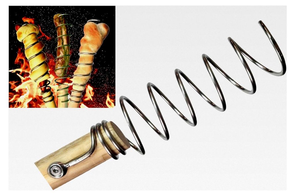 Edelstahl Spieße für Lagerfeuer 120 cm lang