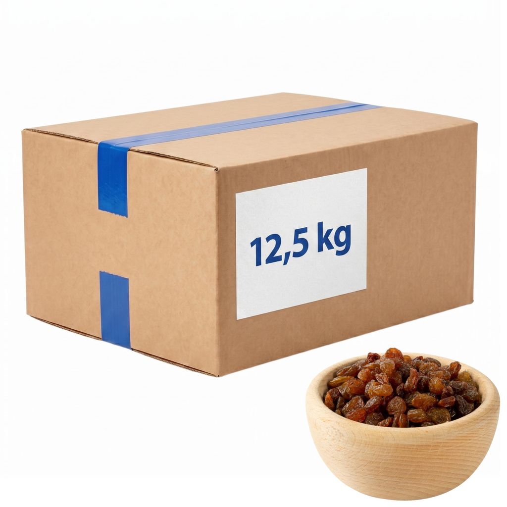 Getrocknete Rosinen – Familienpackung 12,5 kg – Ideal für n und Desserts – Gesunder Snack – Als Beigabe zu Müsli