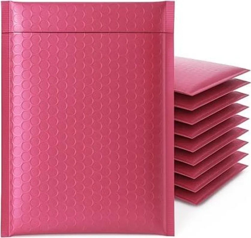 Enveloppes roses à bulles 180x250 mm - Finition métallisée indéchirable