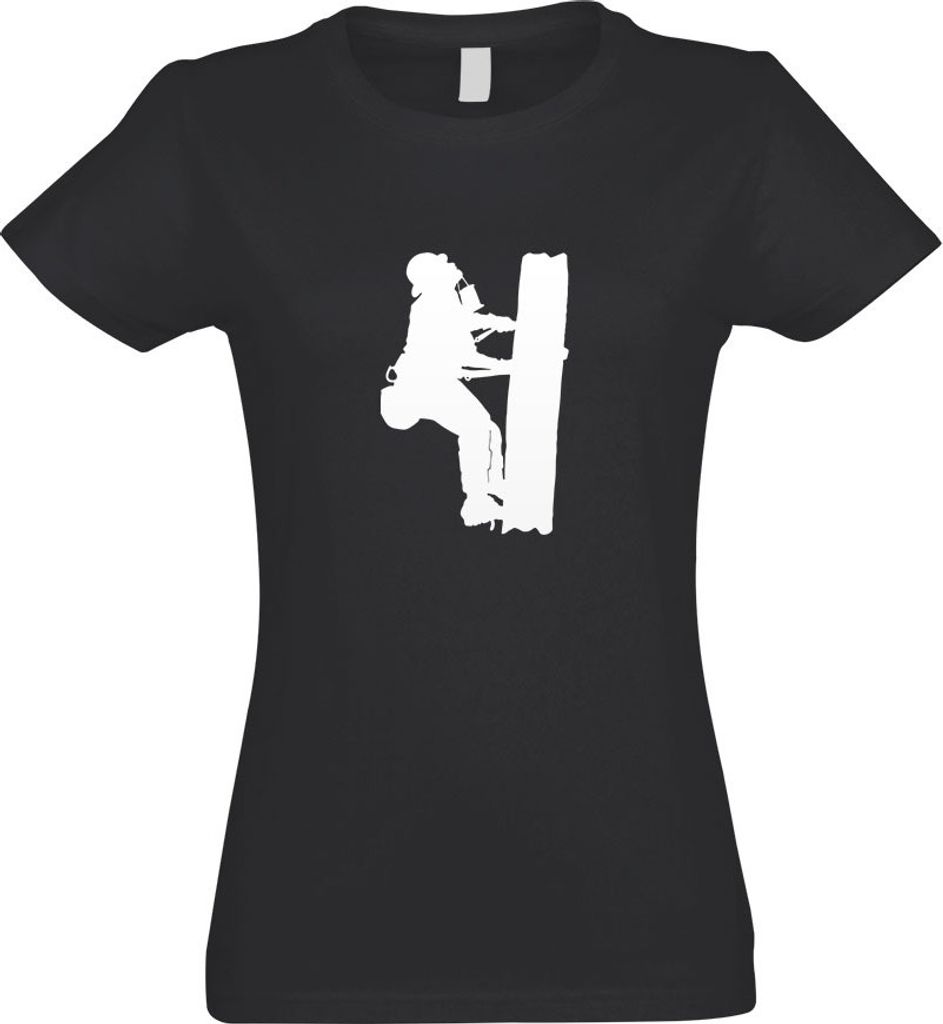 Kiwistar - T-Shirt tailliert - Damen - Graphit - Netzmonteure Motiv 1 - Elektriker - mit Motiv Bedruckt - Funshirt Design - Sport - Freizeit - Dame...