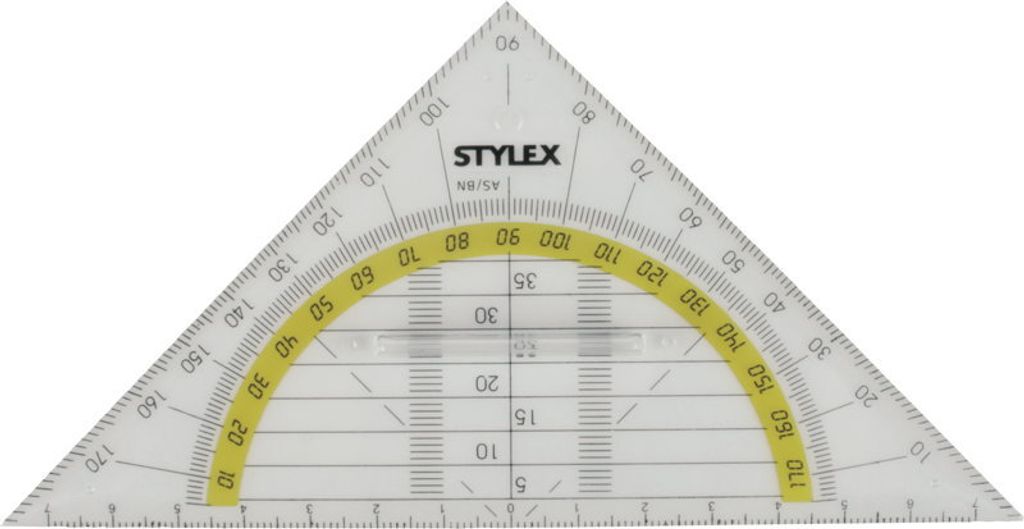Geo-Dreieck / Geometriedreieck / 16cm / mit Griff Produktbild 