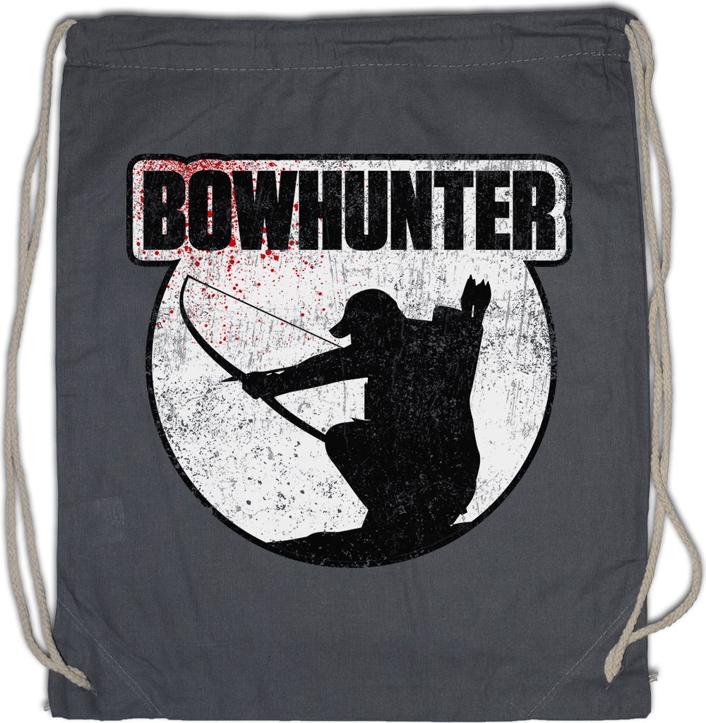 Urban Backwoods Bowhunter, Turnbeutel, Farbe: Grau