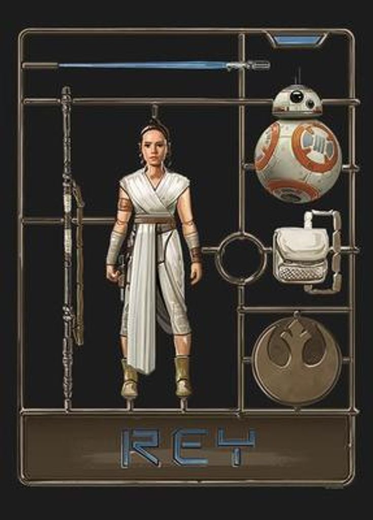 Kunstposter – Star Wars – Toy Rey – 50 x 70 cm