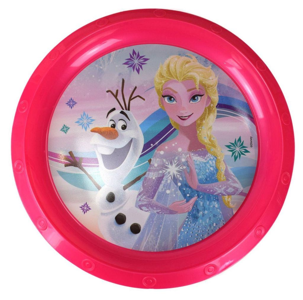 Plastikteller Ø22 für Kinder Disney Frozen oder Peppa Wutz Produktbild 
