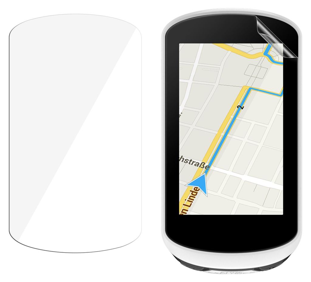 kwmobile 2x Fahrrad GPS Schutzfolie kompatibel mit Garmin Edge Explore Folie - Set Displayschutzfolie für Bike GPS Computer - transparenter