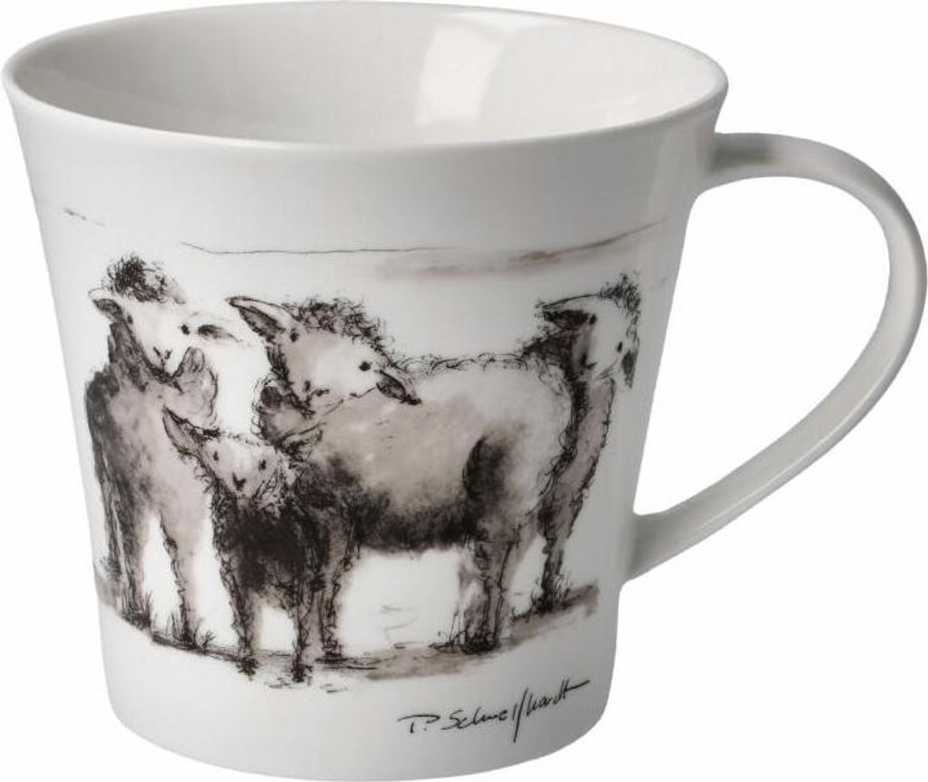 Goebel Coffee-/Tea Mug Peter Schnellhardt - Neugierige Horde, Tasse, Becher, Fine Bone China, Bunt, 350 ml, 26500291