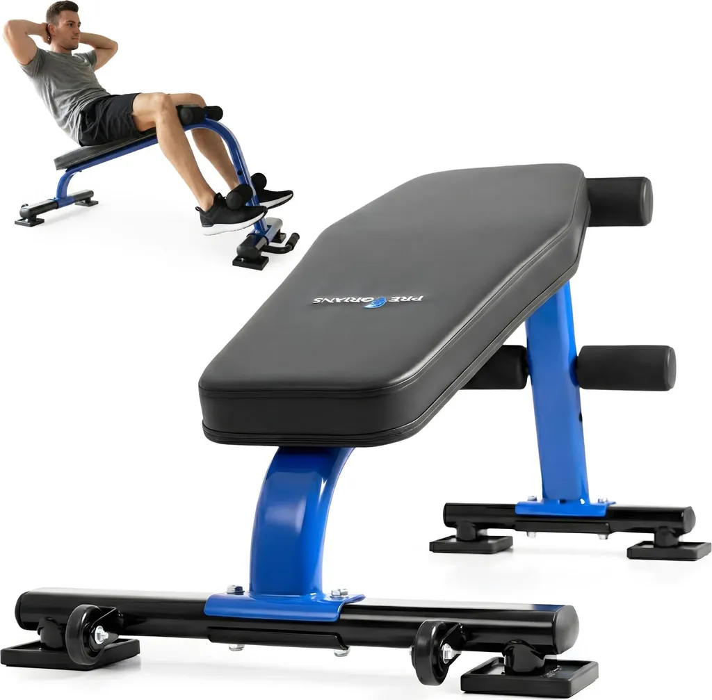 Banc de musculation incliné polyvalent et pliable pour fitness 150kg
