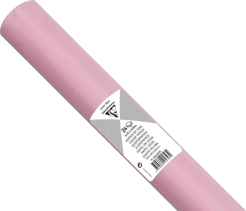 Clairefontaine Seidenpap 24Bl 50x75cm rosa