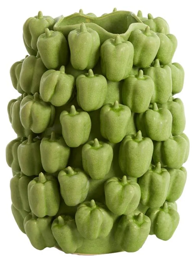 Vase BELLPEPPER Light&living en céramique vert mat - 47 cm de hauteur
