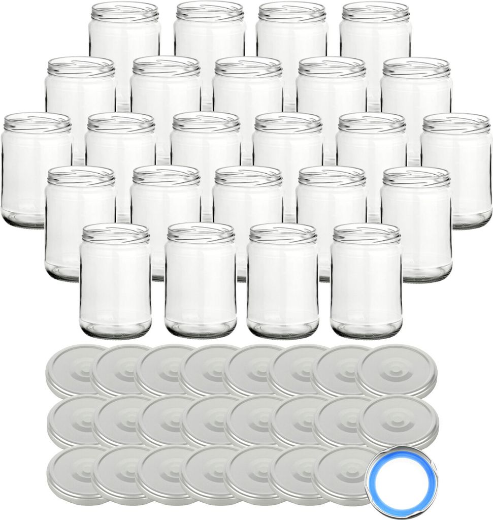 gouveo 24er Set Einmachgläser 580 ml Klassik mit Produktbild 