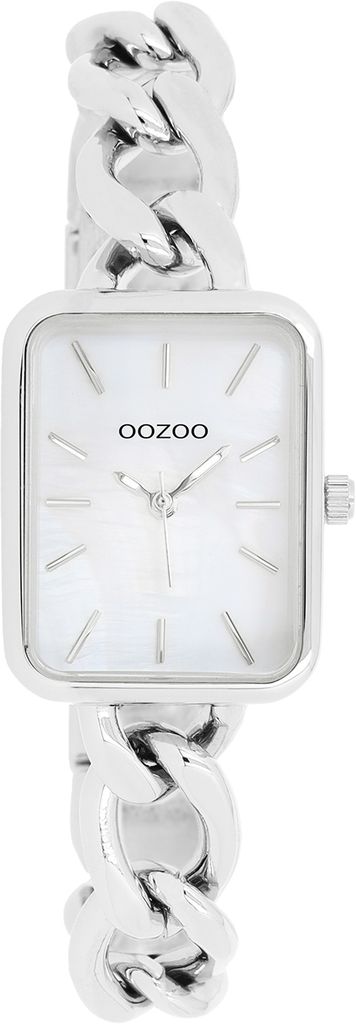 Oozoo Armbanduhr silber Edelstahl Timepieces Damen Analog-Quarzuhr UOC11130