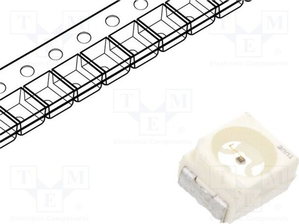 5x LED 45÷112mcd 120° 4040 grün 3,8x3,8x2,85mm SMD 1,8÷2,4V LG T676-P1Q2-24 LED-D