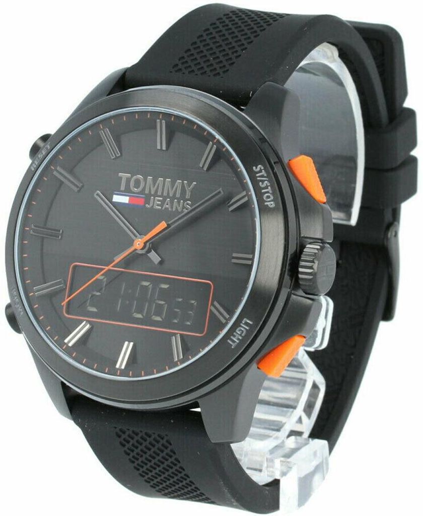 TOMMY HILFIGER Chronograph 1791763 Schwarz Herren-Uhr