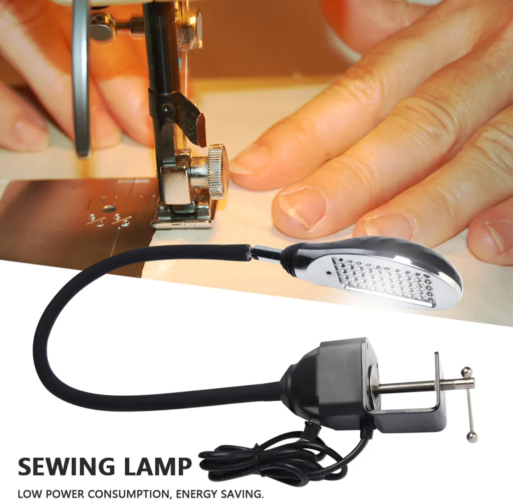 Lampe de travail 50-LEDs 8W pour machine à coudre industrielle réglable - 8