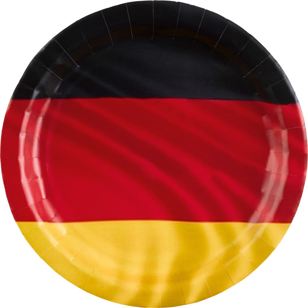 Amscan - Deutschland - Pappteller (8er Set, 23cm) Teller Produktbild 