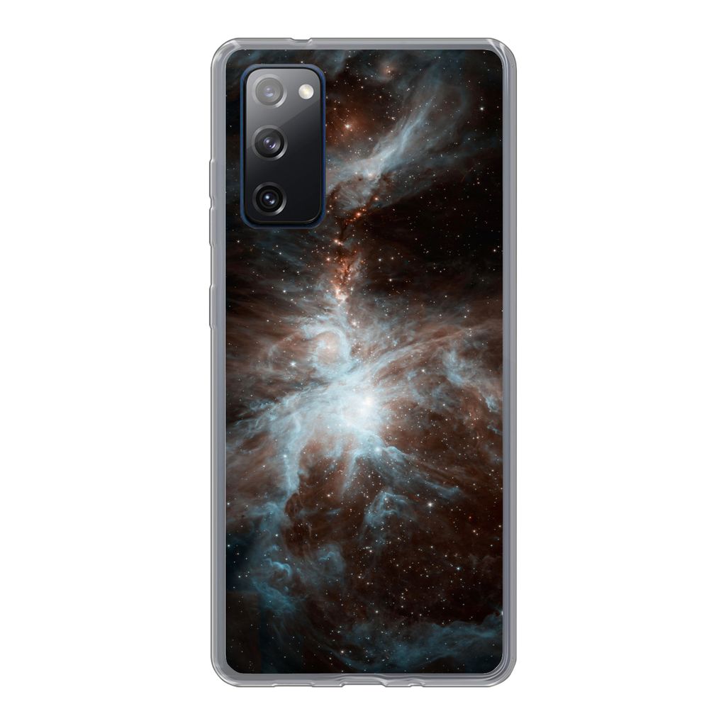 MuchoWow Handyhülle Schutzhülle Hülle für Samsung Galaxy S20 FE Galaxie - Planet - Sterne Silikon Softcase Handy Hülle - Abdeckung
