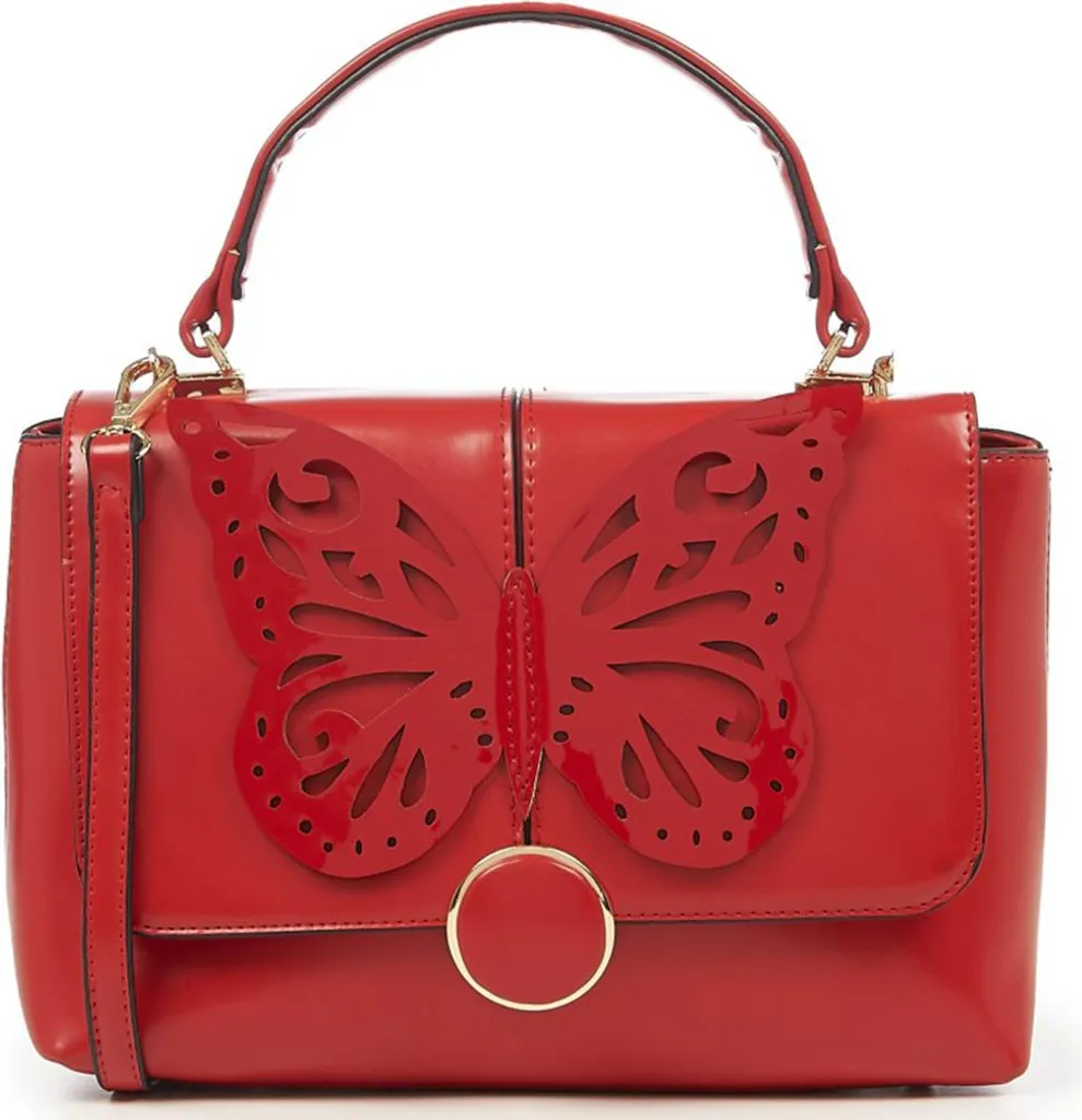 Sac à main vintage rouge style pin-up Dancing Days Papilio Red 50s