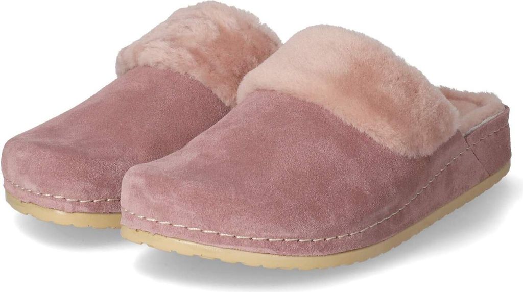 Kaerlek Damen Pantoffeln/ Hausschuhe NANA Rosa Rauleder Größe: 37