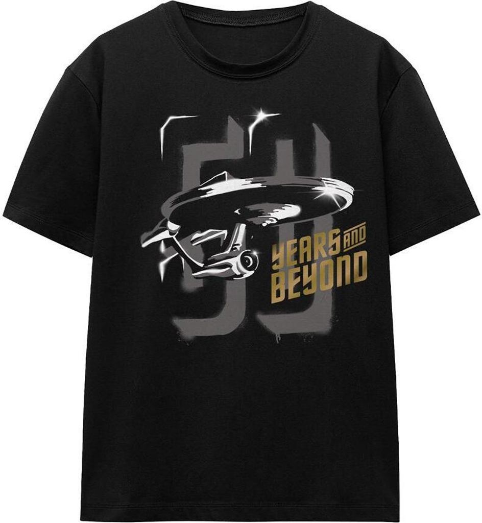 Star Trek Beyond - "50 Years & Beyond" T-Shirt für Herren/Damen Uni TV16055 (L) (Schwarz)