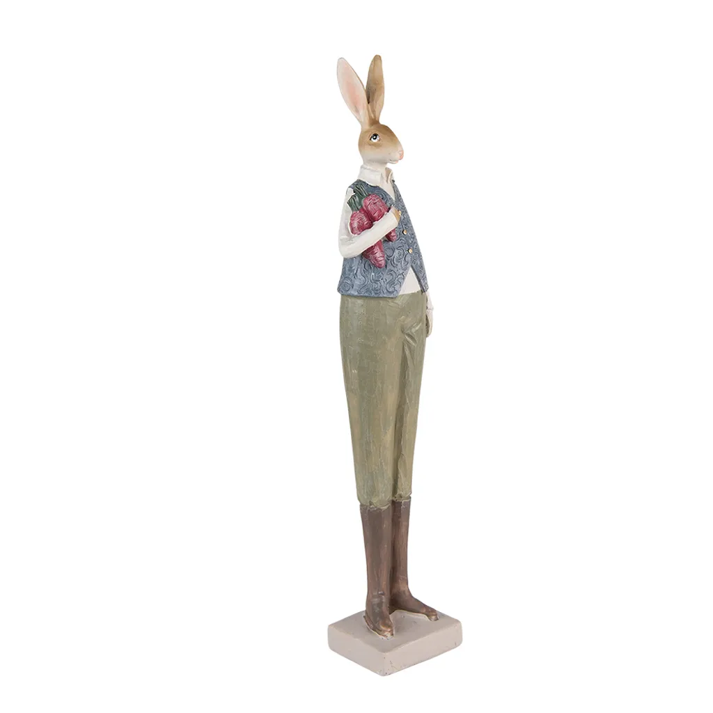 Statue Lapin Décorative Hauteur 36 cm pour Décoration d'Intérieur Chic