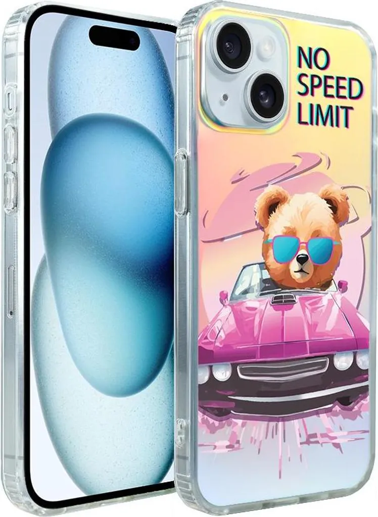 Coque MagSafe iPhone 15 Plus IBIZU California Sunset motif Pink Car Pro