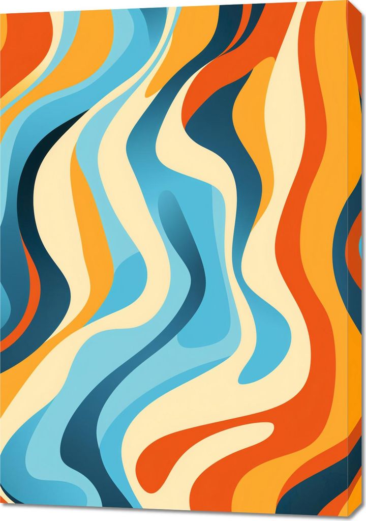 Bild 70x100cm Tanzende Wellen