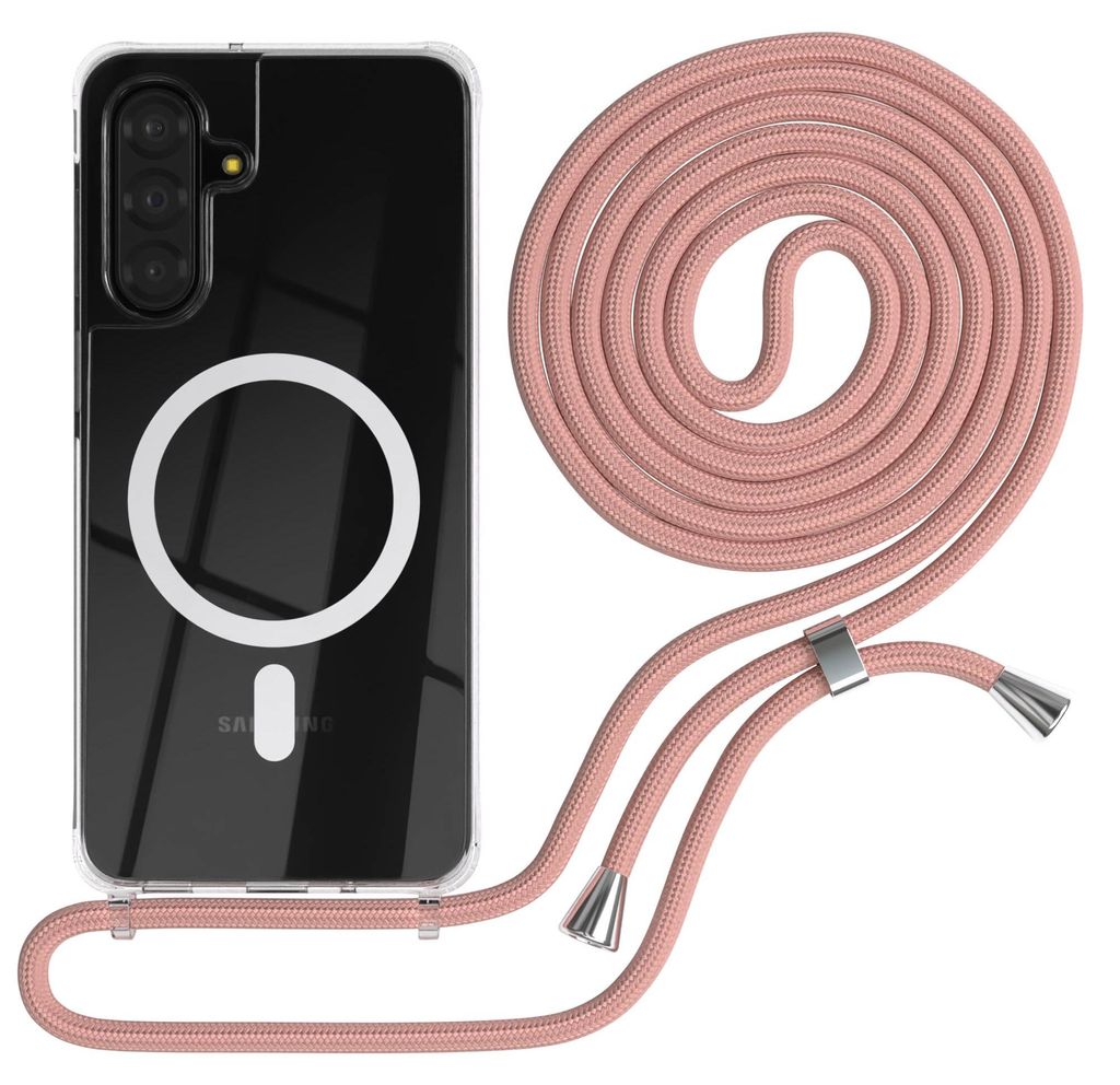 EAZY CASE - Handykette kompatibel mit Samsung Galaxy A17, Kette zum Umhängen, Handyhülle stoßfest, Silikonhülle mit Band, Transparente Hülle, ...