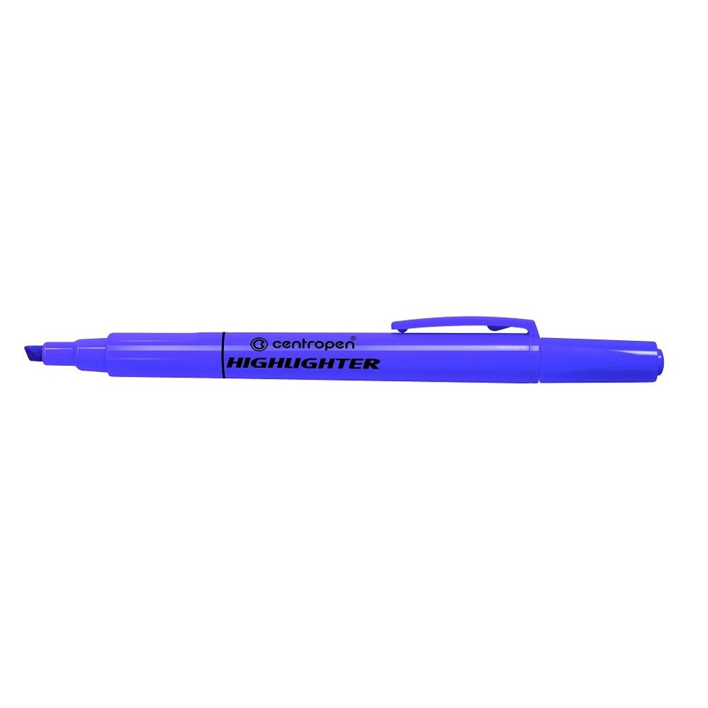 Zvýrazňovač Centropen 8722, 1-4 mm, klínový hrot, fialový