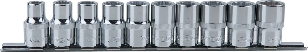 Desserrez les vis difficiles avec le jeu de douilles 12 pans 1/2 10-19mm