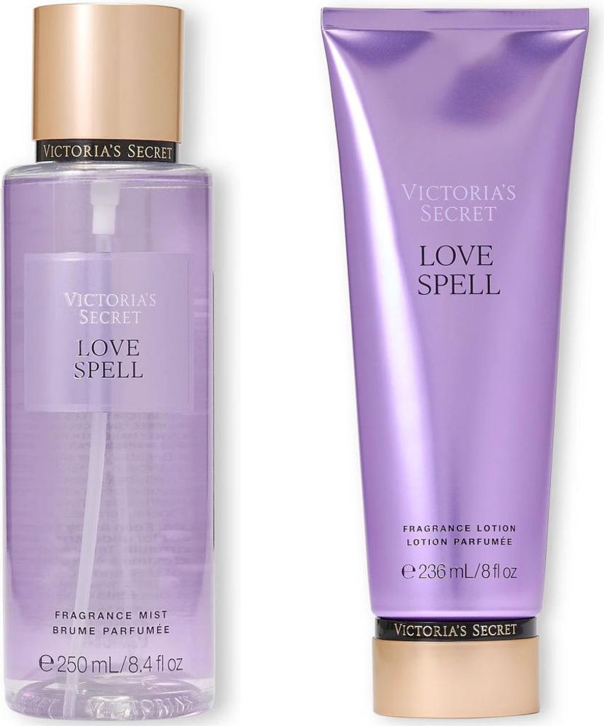 Victoria's Secret - Set aus Körperspray und Körperlotion – Love Spell