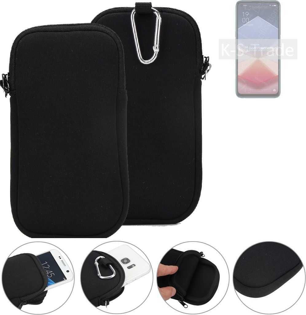 K-S-Trade Neopren-Hülle Handyhülle kompatibel mit Oppo K10 Vitality Edition Schutzhülle Neoprenhülle Sleeve Schutz-Hülle Gürtel Tasche Case