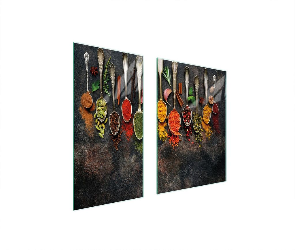 Glasschutzplatte Board 75x52 Gewürze