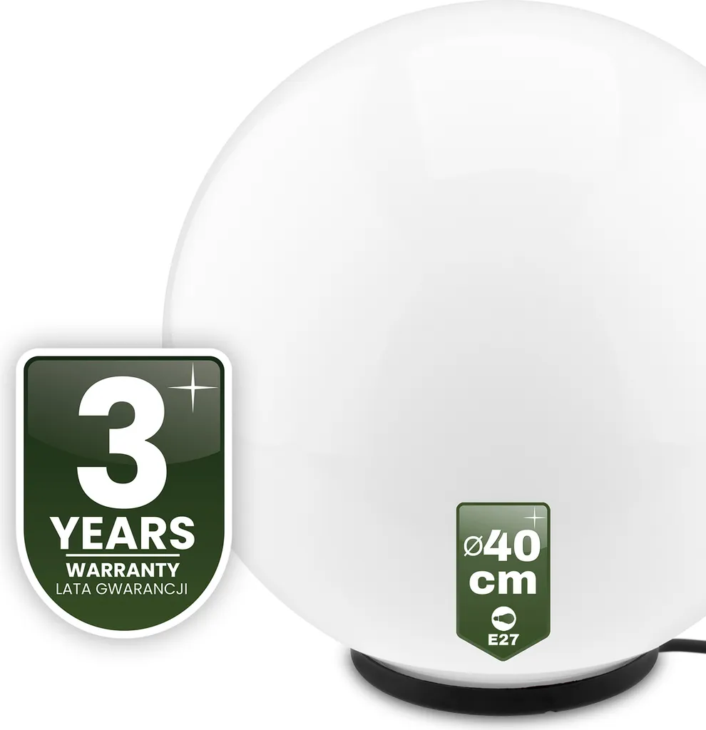 Éclairage de Terrasse Design Boule Lumineuse 40 cm pour Extérieur - 7