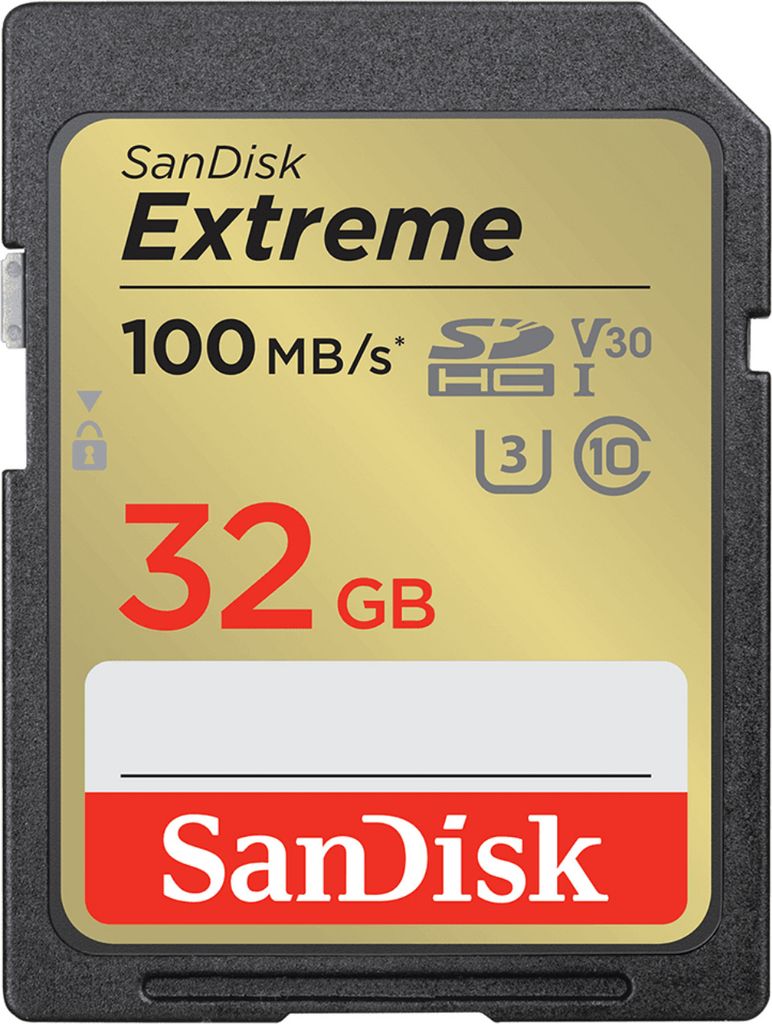 SanDisk Extreme SD UHS-I Card, 32 GB, SD, Klasse 1, 130 MB/s, 60 MB/s, Class 1 (U1)