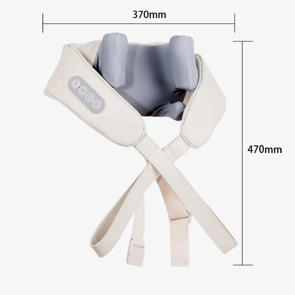 Masseur cervical Shiatsu rechargeable avec 3 vitesses et chaleur