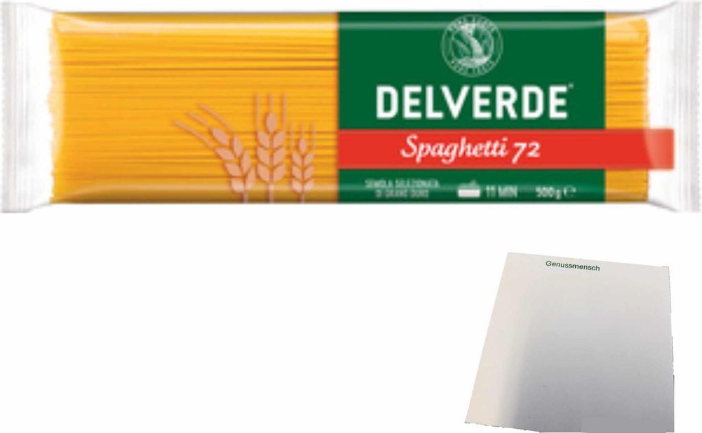Delverde Spaghetti 72 (500g Packung) + usy Block