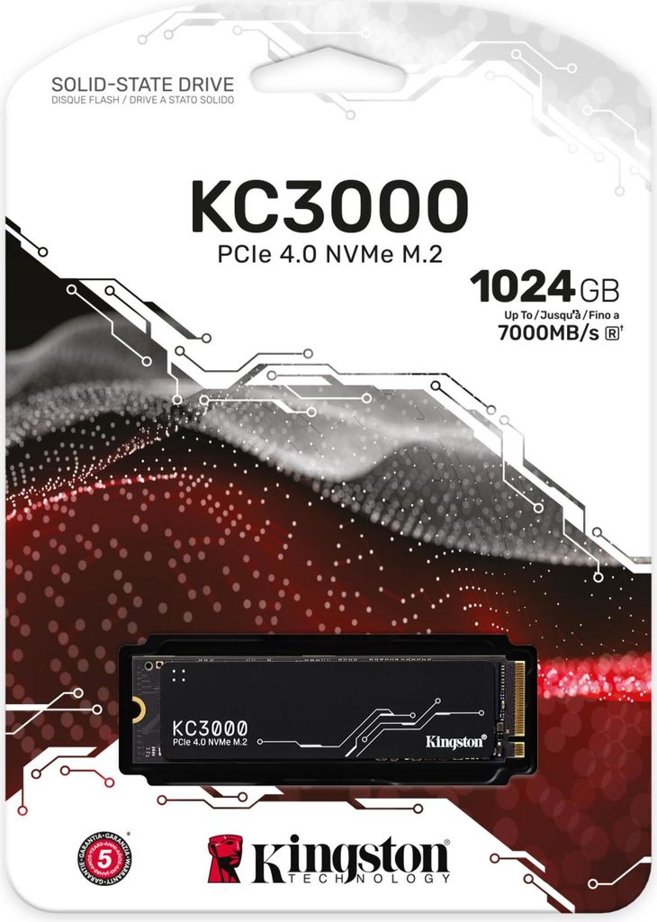 Kingston Technology KC3000 M.2 1024 GB PCI Express 4.0 3D Immagine del prodotto 