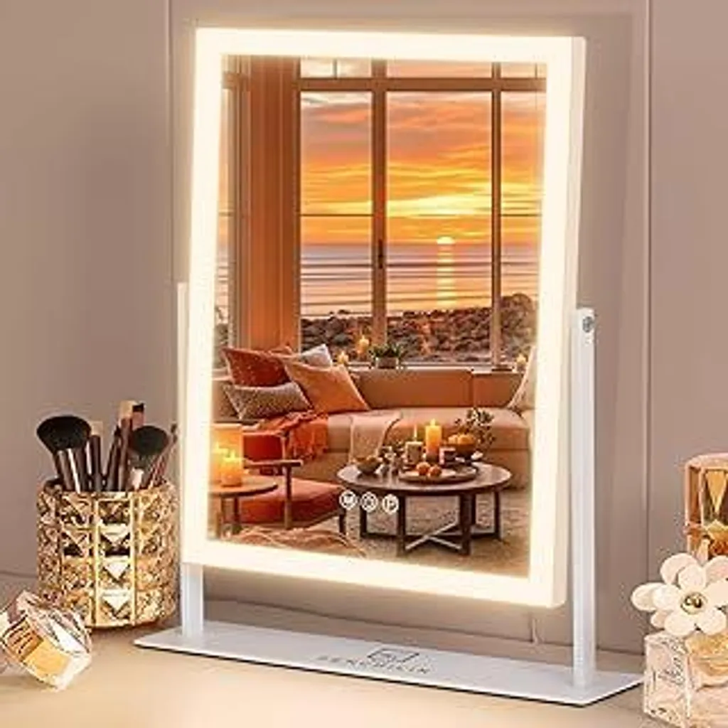 FENCHILIN Specchio Hollywood 3 Colori: Illumina il Tuo Make-Up Professionale