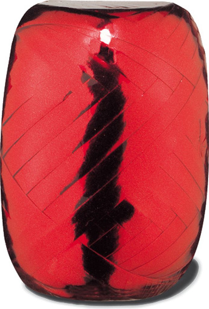 Geschenk oder Ballonband Rot Metallic 5mm 20 Meter Produktbild 