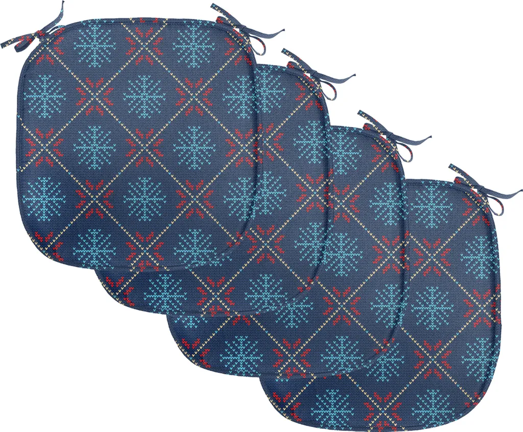 Coussins de Chaise Antidérapants et Imperméables 40x40 cm Style Nordique